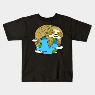 Sloth World Kids T-Shirt